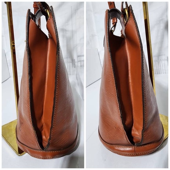 Authentic Louis Vuitton Kenyan Fawn Epi Leather Cluny Bag Brown - Picture 8 of 16